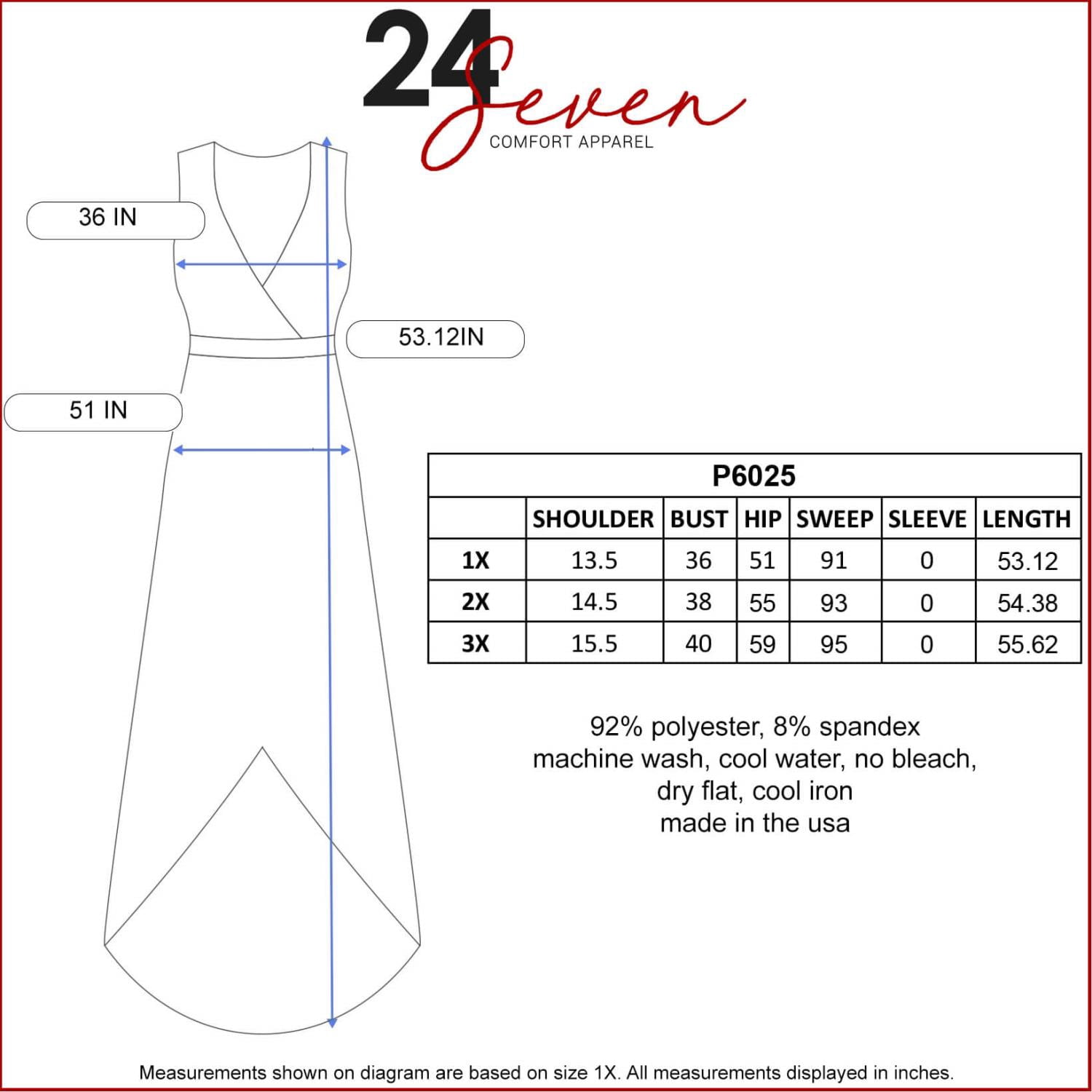 24seven Comfort Apparel Plus Size High Low Party Dress with Pockets