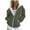 Army Green, variant on SAATLERI Womens Zip Up Hoodies Long Sleeve Fleece Hooded Sweatshirts Pockets Oversize Drawstring Jacket Coat for Women
