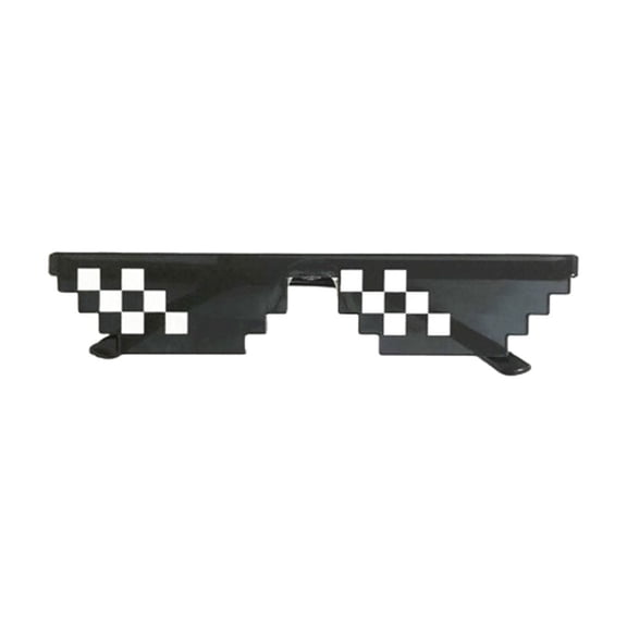 Pixel Sunglasses for Men, Vintage Mosaic Glasses, Groom & Best Man Wedding Photo Props, Bachelor Party Fashion Accessories