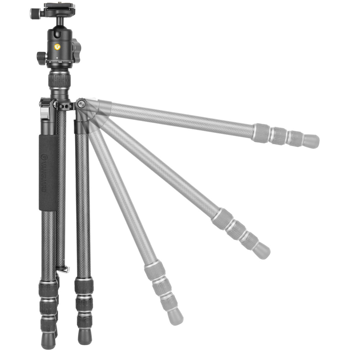 Vanguard Vesta GO 234CB 4-Section Carbon Fiber Travel Tripod with VEO BH-50 Ball Head