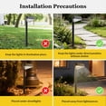thumbnail image 6 of BLITZWILL Solar Pathway Lights Outdoor, 8 Pack Solar Landscape Path Lights,Bright Auto On/Off Waterproof,for Yard Patio Walkway Driveway Pathway,White, 6 of 7