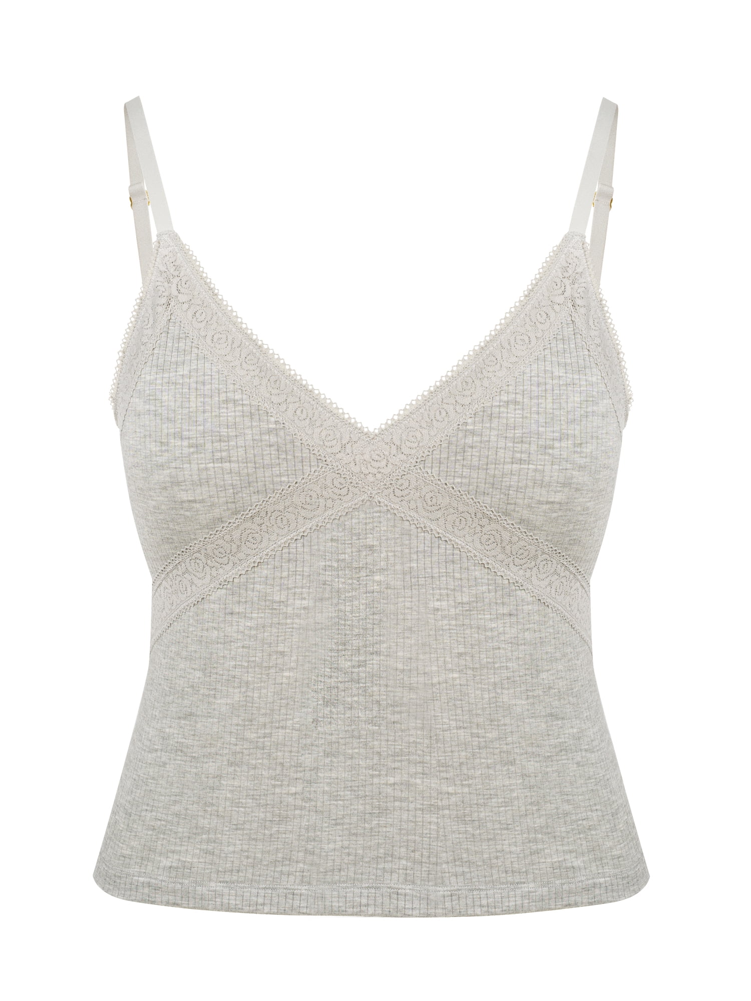 Jessica Simpson Women's Shadow Stripe Lace Cami Set, Size S-XXXL