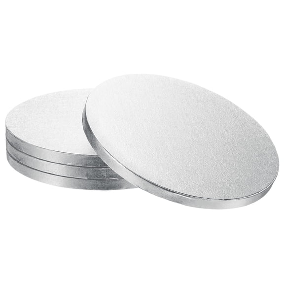 4pcs Cake Boards, 10 Inch Round Cake Drum Circle Cake Base Grease Proof Pastry Board Black