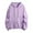 Purple, variant on Oversized Sweatshirt For Women Warm Fashion Loose Solid Color Loose Hooded Zipper Sweatershirt Coat Outfits Winter Clothes 2025