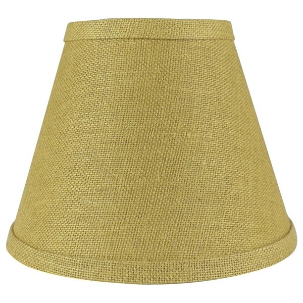 Urbanest Hardback Faux Silk Coolie Lamp Shade, Burlap, 5x9x7