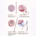 thumbnail image 4 of Juego de cortaúñas para manicura y pedicura de acero inoxidable, 3/7/10/12/16/18 pulgadas yeacher  kit de manicura, 4 of 7