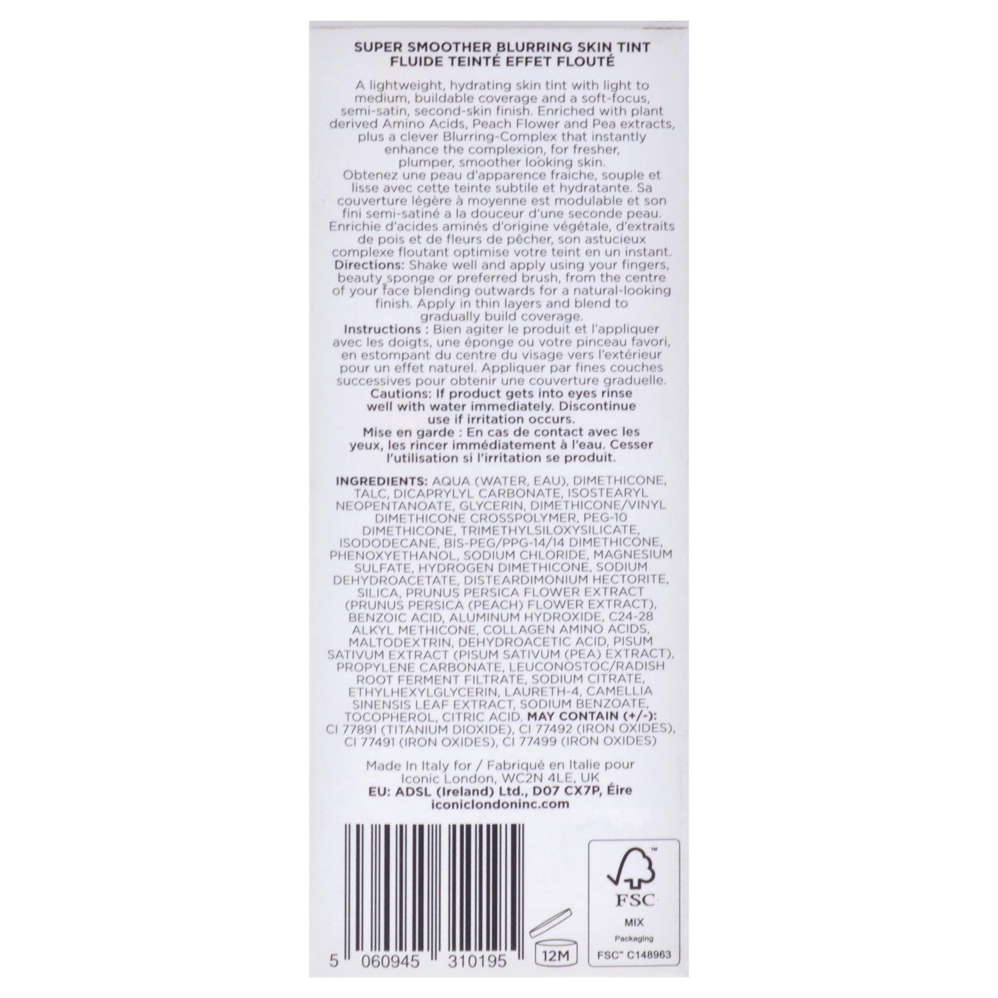 Iconic London Super Smoother Blurring Skin Tint - Neutral Medium , 1.01 oz Makeup