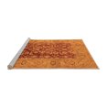 thumbnail image 2 of Ahgly Company Machine Washable Indoor Rectangle Oriental Orange Industrial Area Rugs, 3' x 5', 2 of 4