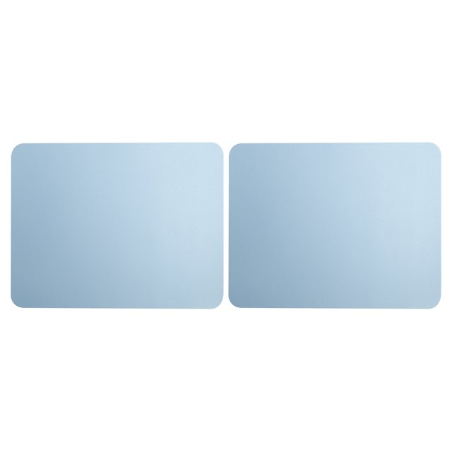 alfombrillas de ratón de cuero PVC impermeable para escritorio, cojín para oficina, hogar, protector de ratones, 27 x 21 cm, color azul claro