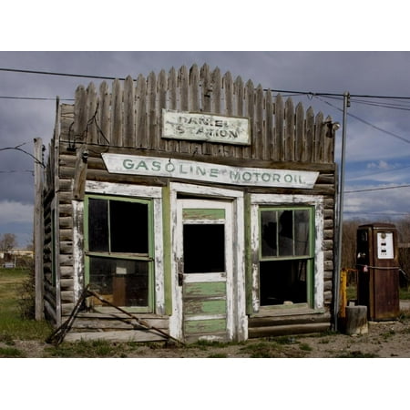 Ruins of Gas Station, Pinedale, Wyoming, United States of America, North America Print Wall Art By Balan