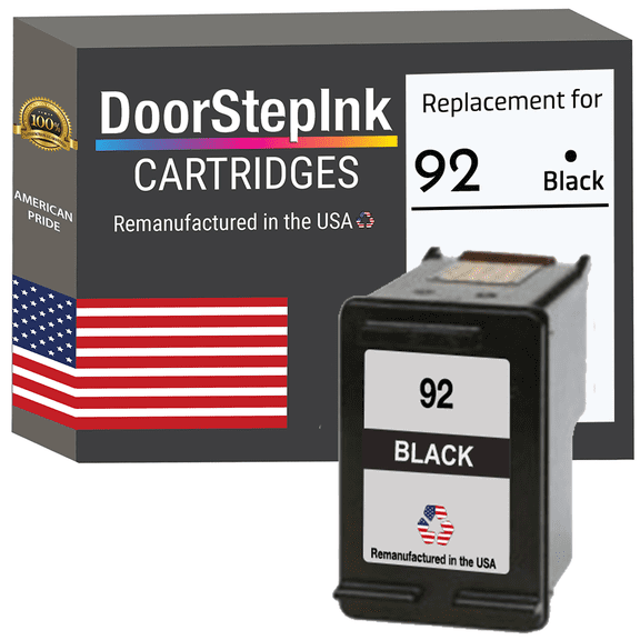 Remanufactured DoorStepInk High Yield Ink Cartridge for HP 92 C9362 Black