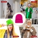 thumbnail image 3 of Gorro ajustable Minnieouse de punto Térmico Multifuncional a prueba de viento Color caramelo Rosa roja, 3 of 5