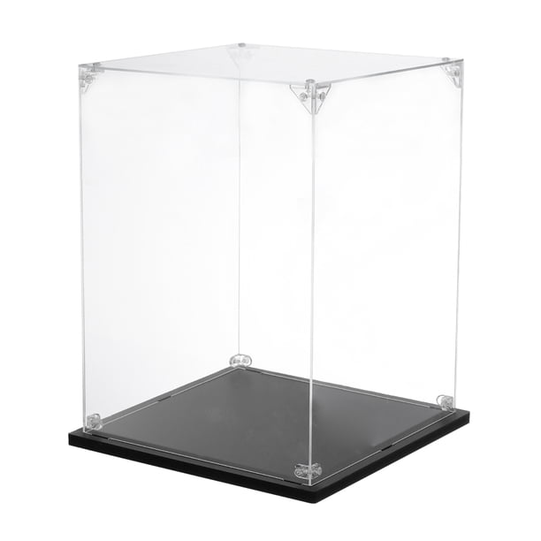 Caja de exhibición de acrílico Uxcell, 8"x8"x10" Caja de exhibición transparente para organizar coleccionables y figuras de acción
