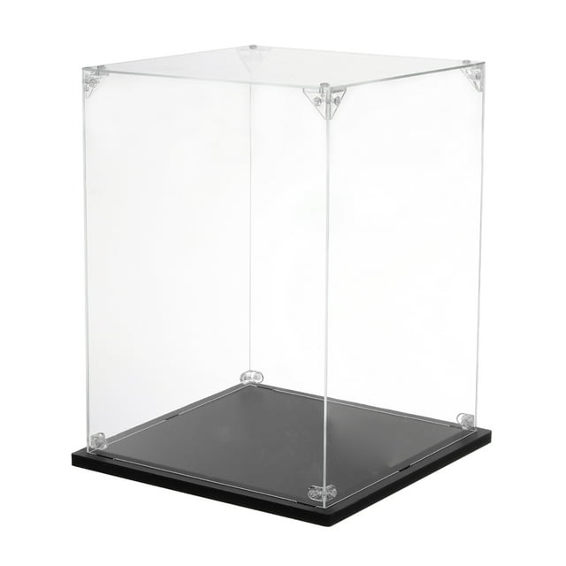 Caja de exhibición de acrílico Uxcell, 8"x8"x10" Caja de exhibición transparente para organizar coleccionables y figuras de acción