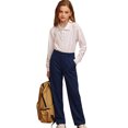 thumbnail image 5 of Boys School Uniform Pants for Gilrs Straight Leg Flat Front Navy Kids Dress Pants Comfortable Waistband with Zip Closure 13-14 Years, 5 of 5