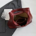 thumbnail image 2 of Women 2pcs Shoulder Bag and Handbag Set Fashion Soft Shopping Bag (Wine Red), 2 of 10
