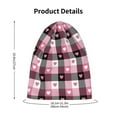 thumbnail image 4 of Xecao Heart Plaid Print Beanie Hat Toddler Girls Boys, Baby Hats Winter Warm Knitted Thermal, Kids Winter Caps, 4 of 7