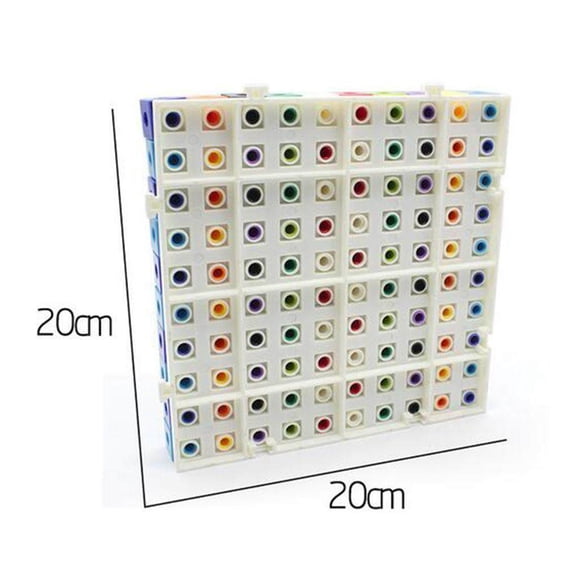pitrice 100pcs 10 Colors Multilink Linking Counting Cubes Snap Blocks Education Math