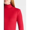 thumbnail image 5 of Time and Tru Women's Ribbed Turtleneck with Long Sleeves, Sizes XS-XXXL, 5 of 6