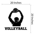 thumbnail image 4 of Sports Wall Decals for Boys Bedroom - A Happy Volleyball Player Winner DIY & Creativity Boy Girl Bedroom Wall Sticker - Size: 20 In x 20 In, 4 of 5