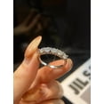 thumbnail image 3 of 1pc Brilliant GlamorousTotal Eternity Band Moissanite Diamond Rings for Women 925 Sterling Silver Engagement Wedding Luxury Fine Jewelry, 3 of 4