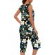 thumbnail image 4 of Conjunto de Ropa de Estar de Mujer Cuello Redondo Impresión Blusa sin Mangas Pantalones Cortos, Pantalones de Cintura Elástica para las Mujeres, 4 of 7