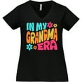 thumbnail image 3 of Inktastic In My Grandma Era Women's Plus Size V-Neck T-Shirt, 3 of 5