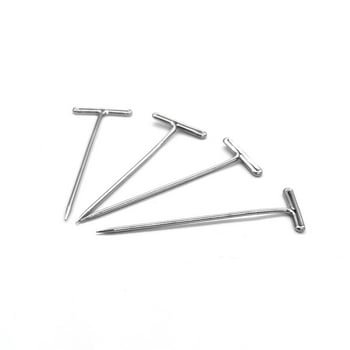 Pen + Gear Nickel-Plated T-Pins 1.6" Long 100 Count, Silver