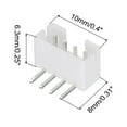 thumbnail image 2 of 2.0mm Connector 4 Pin Male Adapter Right Angle Pin Header White Socket for Wire to Board Connection, 50 Pack, 2 of 7