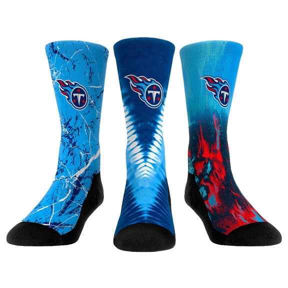 Unisex Rock Em Socks Tennessee Titans 3-Pack Crew Socks Set