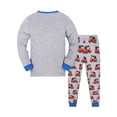 thumbnail image 2 of QEFJNO 2-9Y Little Boy Pajamas Sets Cotton Long Sleeve Pjs Kids Jammies - Vehicle, 2 of 8