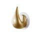 thumbnail image 5 of Gancho para abrigos montado en la pared, colgador de ropa Natural, almacenamiento decorativo para llaves y sombreros, bonito gancho de gota de agua, accesorio para baño y cocina, 5 of 5