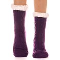 thumbnail image 1 of EBMORE Medias Pantuflas Para Mujer Moradas, Peludas, Cálidas y Acogedoras de Forro Polar, 1 of 6