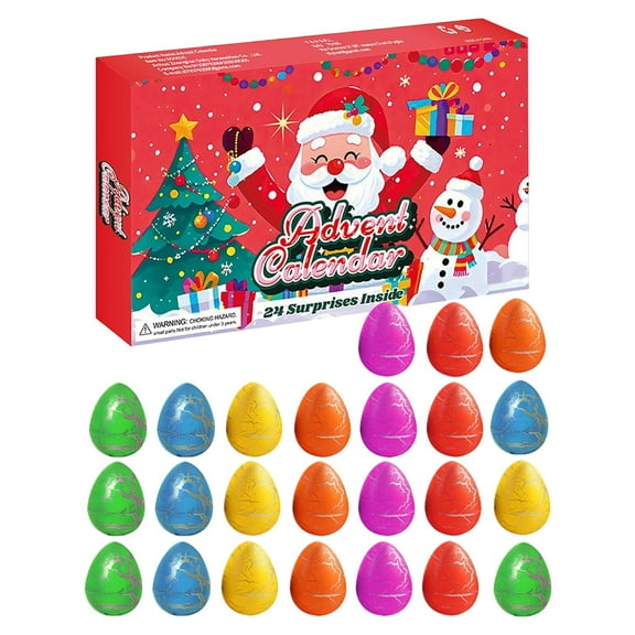 Dinosaur Advent Calendar 2025, Christmas Countdown Calendar with 24 Dinosaur Eggs, Mini Figures & Toys for Kids, Educational STEM Gift for Boys & Girls