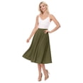 thumbnail image 4 of Women's Casual High Waist A-Line Midi Skirt for Work and Everyday Wear, 4 of 6