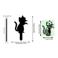 thumbnail image 3 of Outdoor Halloween Decorations Yard Signs - Glow in The Dark Skeleton Black Cat Silhouette Lawn Signs with Stakes for Halloween Lawn Garden Front Yard Decorations Outside，1pc-A, 3 of 8