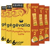 Gevalia Frothy 2-Step Pumpkin Spice Latte Espresso K-Cup Coffee Pods & Froth Packets Kit (36 Pods and Froth Packets, 6 Boxes of 6)