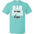 thumbnail image 3 of Inktastic Father's Day Dad of 3 Awesome Boys T-Shirt, 3 of 5