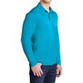 thumbnail image 4 of Mafoose Men's Posi-UV Pro Long Sleeve Polo Shirt Sapphire Small, 4 of 5