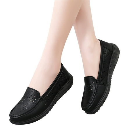 Mepaouo Women s Comfortable Loafers Casual Round Toe Dressy Moccasins Driving Walking Slip on Flat Shoes