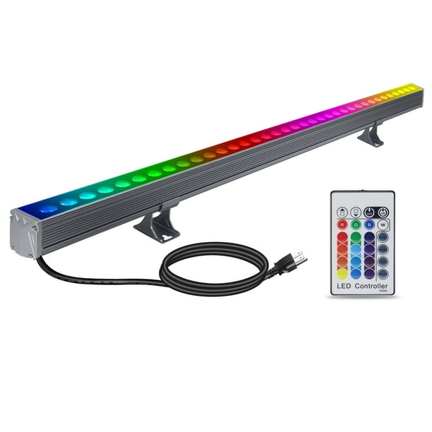 Rgbw Led Wall Washer Light Bar, Rgb Color Changing Landscape Spotlights 