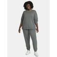 thumbnail image 3 of (2 pack) Terra & Sky Women's Plus Size Fleece Sweatshirt, Size 0X-5X, 3 of 6
