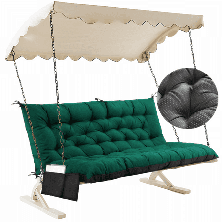 Matalde 59.06  x 39.37  Dark Green Bench Outdoor Seating Cushions  Waterproof