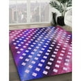 thumbnail image 3 of Ahgly Company Machine Washable Indoor Rectangle Transitional Bright Purple Area Rugs, 4' x 6', 3 of 7