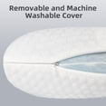 thumbnail image 6 of inight Memory Foam Pillows, Foam Pillows for Sleeping, Pillows Standard Size Set of 2 for Back Sleeper & Side Sleeper Pillow, Memory Foam Pillows 2 Pack, Oeko-TEX & CertiPUR-US Certified, 6 of 13