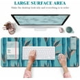 thumbnail image 4 of Mouse Pad Large (31.5X11.78 in), Non-Slip Natural Rubber Base Gaming Mouse Pad with Stitched Edge, Waterproof Extended Mouse Pad for Keyboard, Mouse and Desktop, Bamboo, 4 of 5