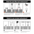 thumbnail image 3 of 26-Piece Bolt Extractor Set Spiral Screw Extractor Set and Drill, 3 of 6