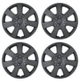 thumbnail image 5 of (4 pack) Hubcap Wheel Cover Replacement R16 Hub Caps Universal Wheel Rim Cover ABS Material Exterior Accessories Snap On Car Truck SUV -16-Inch Black, 5 of 8