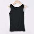 thumbnail image 2 of Plus Size Tank Tops for Women Casual Crew Neck Sleeveless Pullover Cami Top Ladies Basic Loose Solid Color Soft Modal Wave-Hem Loungewear Vest, 2 of 6