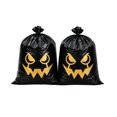 thumbnail image 2 of Halloween Large Storage Bags Heavy‑Duty Holiday Cartoon Ghost Face Decor Organizer Sacks Multi‑Purpose Yard Leaf Waste Collection Bags For Indoor Outdoor Halloween Party Decor, 2 of 8